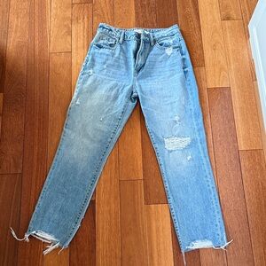 Classic Light Blue Distressed Jeans